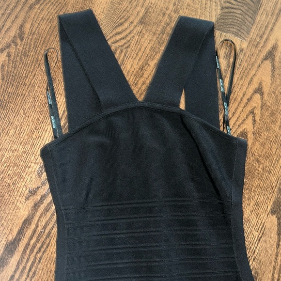 Marciano black bodycon / bandage mini dress with back cut out - Picture 4 of 4